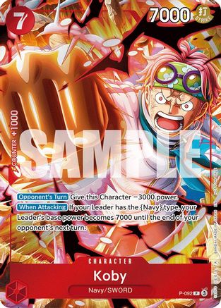 Image of Koby (Event Pack Vol. 7) (P-092) - One Piece Promotion Cards Foil