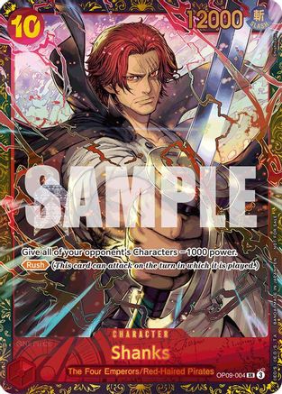 Image of Shanks (Championship 25-26 Offline Regionals Season 2) (OP09-004) - One Piece Promotion Cards Foil