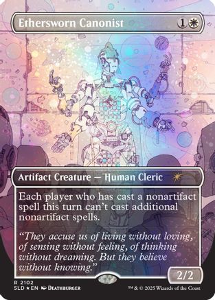 Image of Ethersworn Canonist (Galaxy Foil) (SLD-2102) - Secret Lair Drop Series Foil