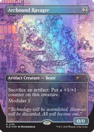 Image of Arcbound Ravager (2105) (Galaxy Foil) (SLD-2105) - Secret Lair Drop Series Foil