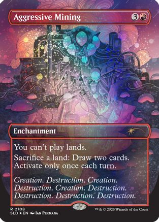 Image of Aggressive Mining (Galaxy Foil) (SLD-2108) - Secret Lair Drop Series Foil