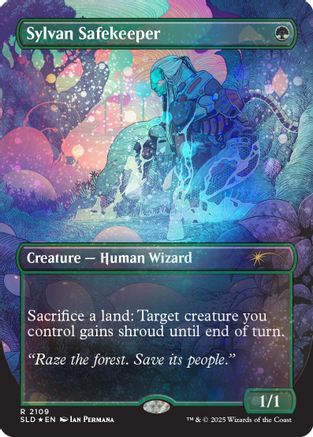 Image of Sylvan Safekeeper (Galaxy Foil) (SLD-2109) - Secret Lair Drop Series Foil