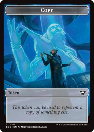 Image of Copy // Golem (0012) Double-Sided Token (EOC-1 // 12) - Commander: Edge of Eternities Foil