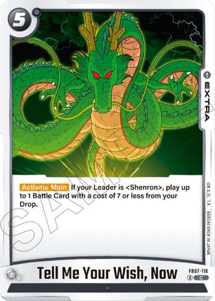 Image of Tell Me Your Wish, Now (FB07-118) - Wish For Shenron
