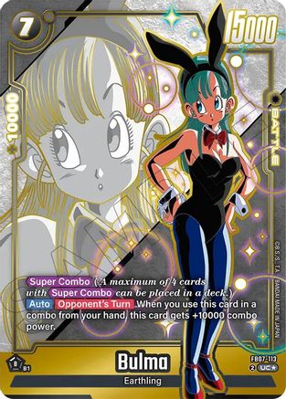 Image of Bulma (Alternate Art) (FB07-113) - Wish For Shenron Holofoil