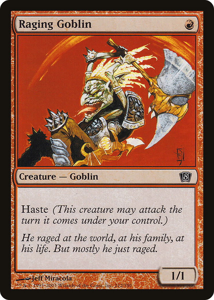 Image of Raging Goblin (8ED-212) - 8th Edition