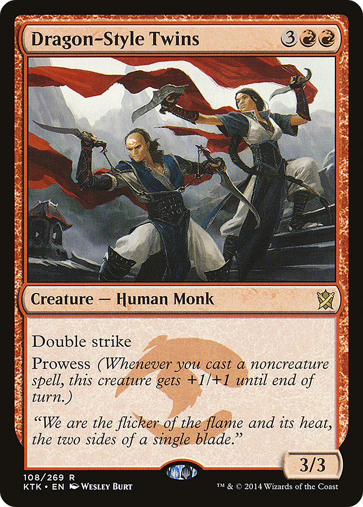 Image of Dragon-Style Twins (KTK-108) - Khans of Tarkir Foil
