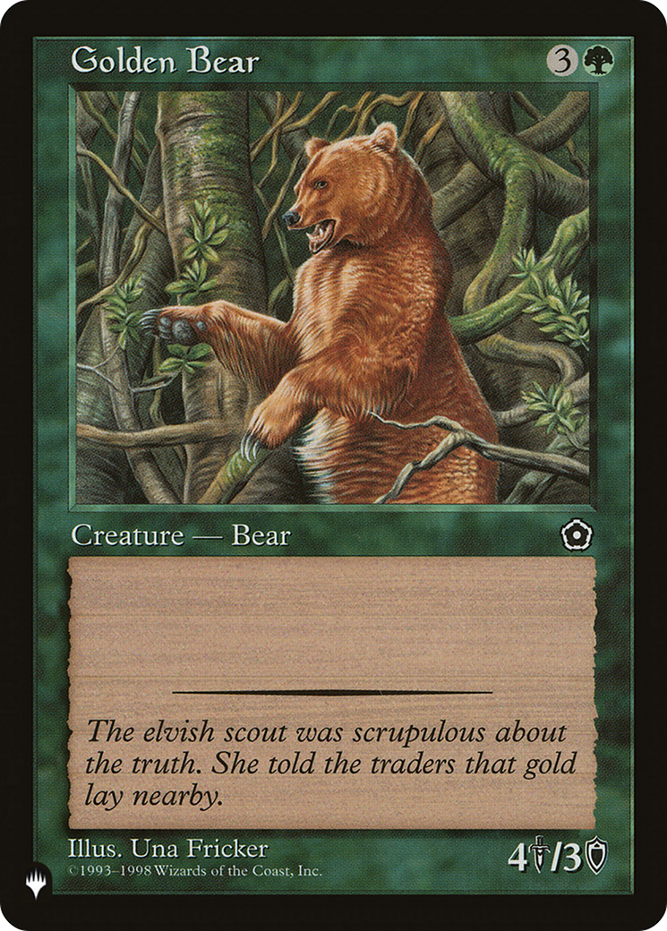 Image of Golden Bear (LIST-P02-127) - The List
