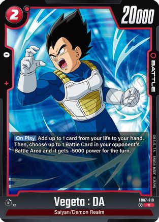 Image of Vegeta : DA - FB07-019 (FB07-019) - Wish For Shenron