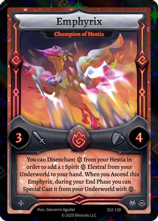 Image of Emphyrix - Champion of Hestia (SS2-128) - Shattered Stars Chapter 2 SS2 Reverse Holo