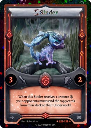 Image of Sinder (Stellar) (SS2-139) - Shattered Stars Chapter 2 SS2 Reverse Holo