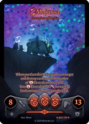 Image of Majursa - Champion of Hestia (Serialized) (/10) - Shattered Stars Chapter 2 SS2 Holo