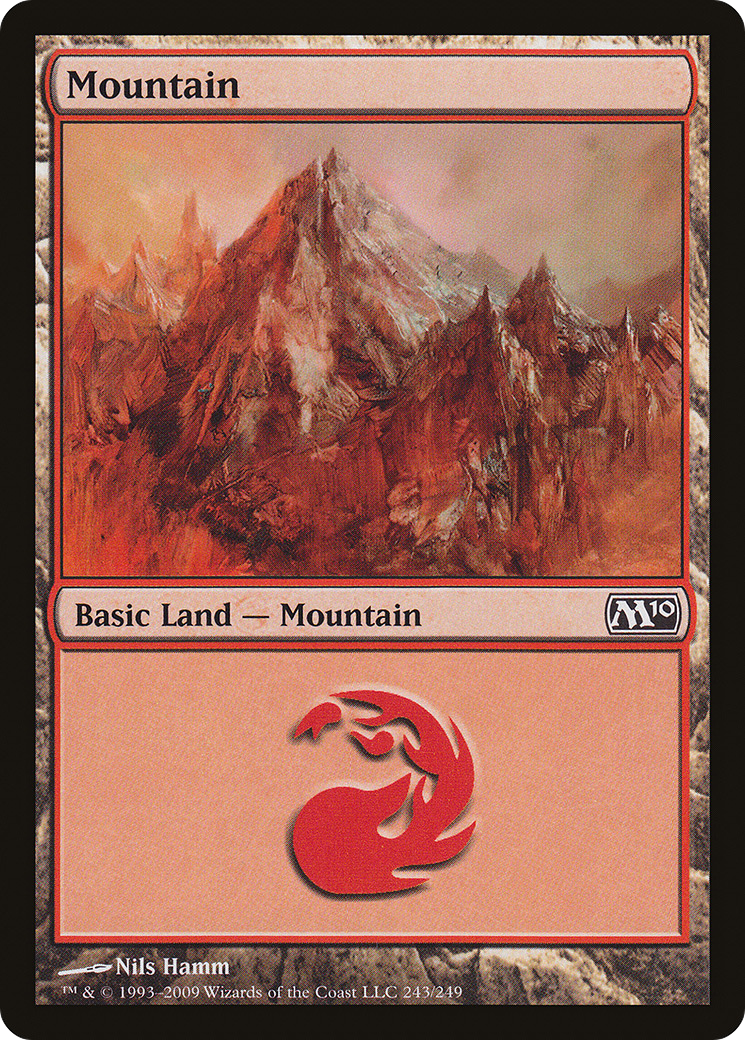 Image of Mountain (243) (M10-243) - Magic 2010 Foil