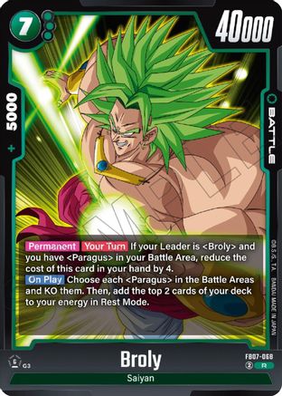 Image of Broly (FB07-068) - Wish For Shenron Holofoil