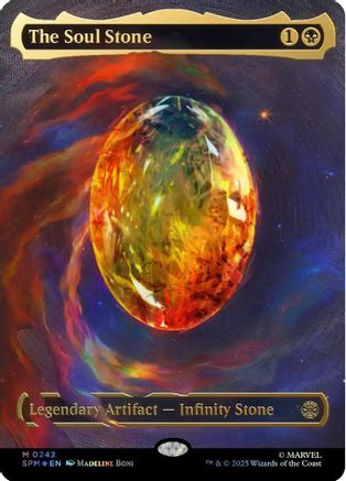 Image of The Soul Stone (Cosmic Foil) (SPM-242) - Marvel's Spider-Man Foil