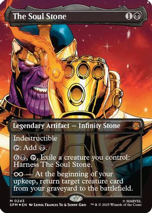 Image of The Soul Stone (Borderless) (SPM-243) - Marvel's Spider-Man Foil