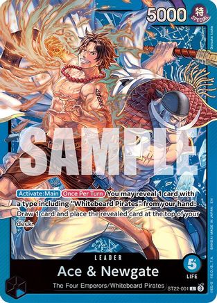 Image of Ace & Newgate (ST22-001) - Starter Deck 22: Ace & Newgate Foil