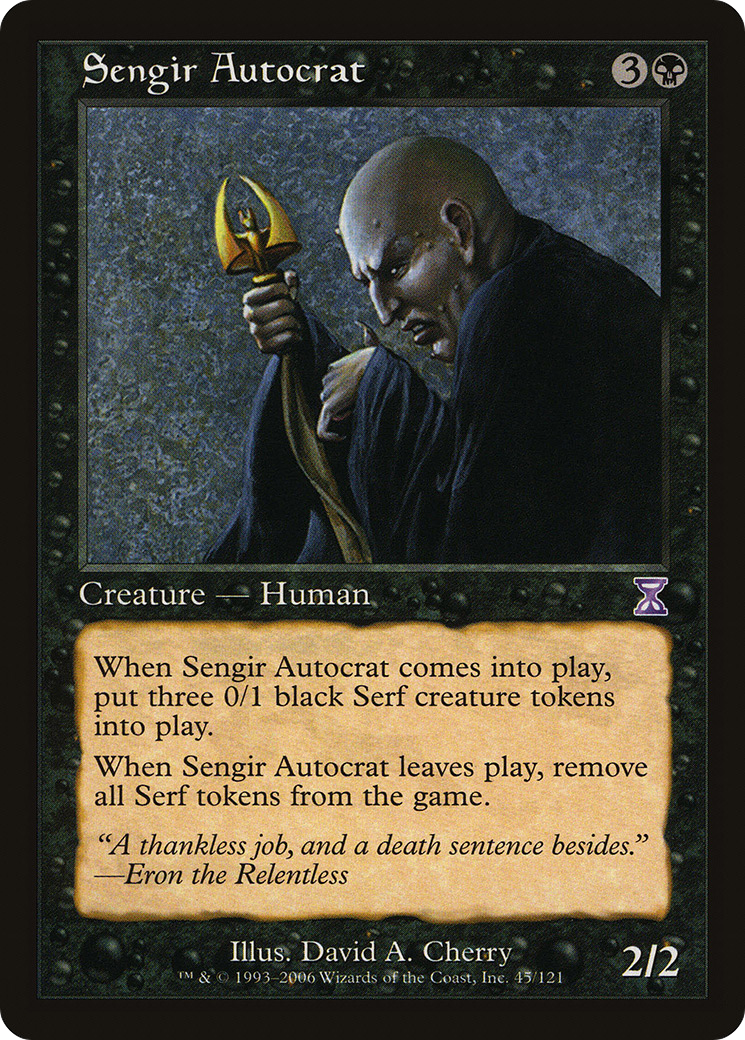 Image of Sengir Autocrat (TSB-045) - Time Spiral Timeshifted Foil