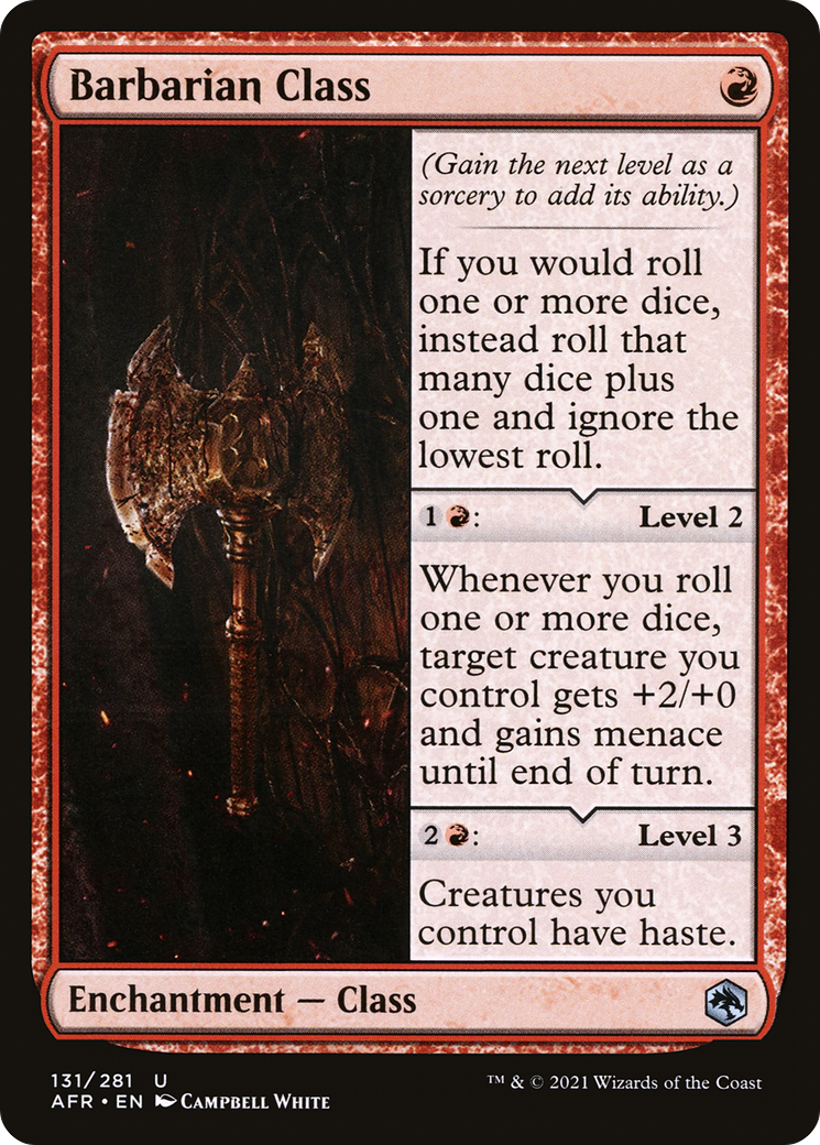 Image of Barbarian Class (AFR-131) - Adventures in the Forgotten Realms Foil