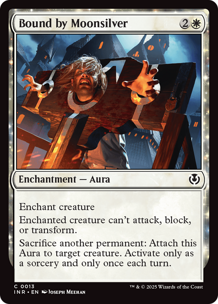 Image of Bound by Moonsilver (INR-013) - Innistrad Remastered: (enchantment) Foil