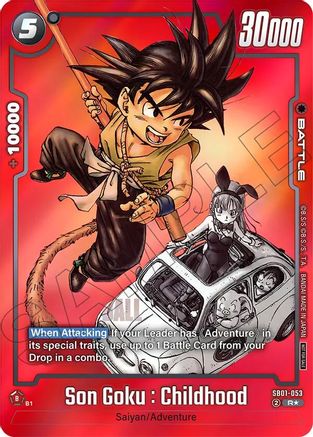 Image of Son Goku : Childhood - SB01-053 (Limited Pack MANGA Version 01) (SB01-053) - Tournament and Championship Promos Holofoil