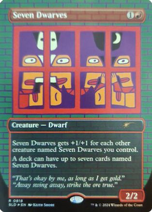 Image of Seven Dwarves (0818) (Rainbow Foil) (SLD-818) - Secret Lair Drop Series Foil