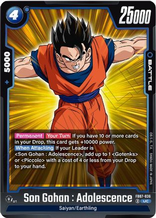 Image of Son Gohan : Adolescence (FB07-036) - Wish For Shenron