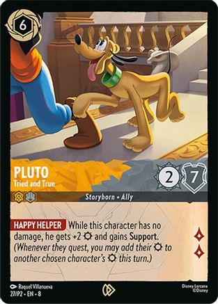 Image of Pluto - Tried and True (27) - Disney Lorcana Promo Cards Cold Foil