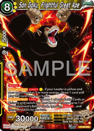 Image of Son Goku, Frightful Great Ape (Ultra-Bout Series Tournament Pack Vol.13) (P-707) - Tournament Promotion Cards