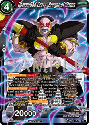Image of Demon God Gravy, Bringer of Chaos (Ultra-Bout Series Tournament Pack Vol.13) (P-710) - Tournament Promotion Cards