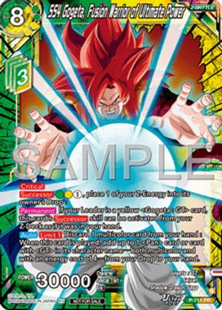 Image of SS4 Gogeta, Fusion Warrior of Ultimate Power (Ultra-Bout Series Tournament Pack Vol.13) (P-711) - Tournament Promotion Cards