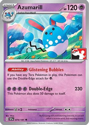 Image of Azumarill 074  Prize Pack Series Cards - Uncommon