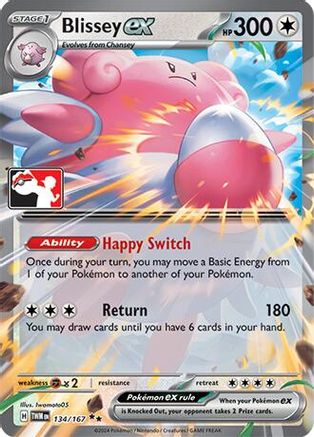Image of Blissey ex 134/167  - Holofoil Prize Pack Series Cards - Double Rare