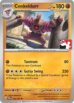 Image of Conkeldurr 105  - Holofoil Prize Pack Series Cards - Uncommon