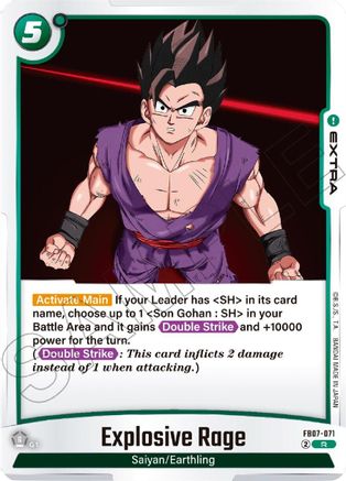 Image of Explosive Rage (FB07-071) - Wish For Shenron Holofoil