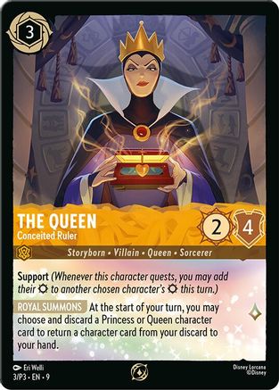 Image of The Queen - Conceited Ruler (3/P3) - Disney Lorcana Promo Cards Cold Foil