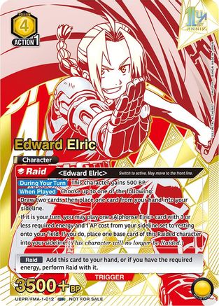 Image of Edward Elric (012) (UEPR/FMA-1-012) - Union Arena Promotion Cards Foil