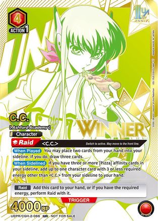 Image of C.C. (066) (Winner) (UEPR/CGH-2-066) - Union Arena Promotion Cards Foil