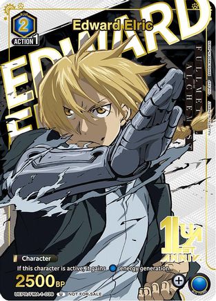 Image of Edward Elric (039) (Gold) (UEPR/FMA-1-039) - Union Arena Promotion Cards Foil