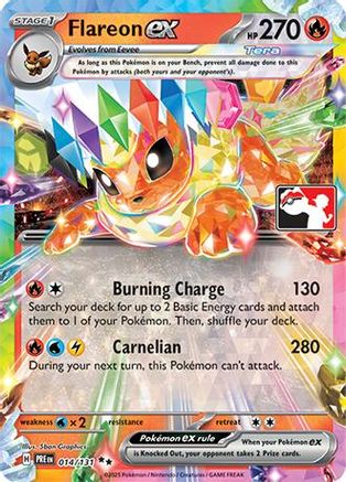 Image of Flareon ex 014/131  - Holofoil Prize Pack Series Cards - Double Rare