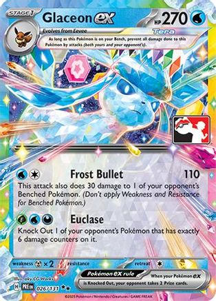 Image of Glaceon ex 026/131  - Holofoil Prize Pack Series Cards - Double Rare
