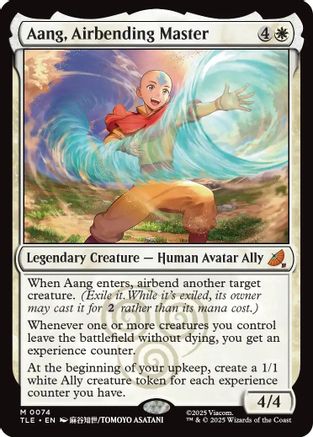 Image of Aang, Airbending Master (TLE-074) - Avatar: The Last Airbender: Eternal-Legal