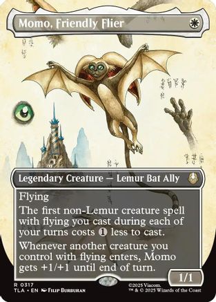 Image of Momo, Friendly Flier (Borderless) (TLA-317) - Avatar: The Last Airbender