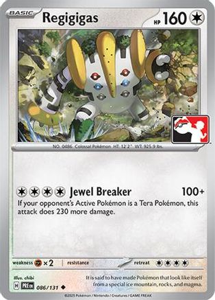 Image of Regigigas 086/131  Prize Pack Series Cards - Uncommon