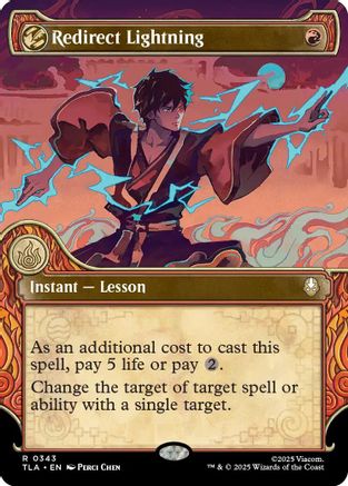Image of Redirect Lightning (Showcase) (TLA-343) - Avatar: The Last Airbender