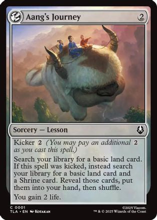 Image of Aang's Journey (TLA-001) - Avatar: The Last Airbender Foil
