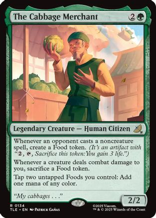 Image of The Cabbage Merchant (TLE-134) - Avatar: The Last Airbender: Eternal-Legal Foil