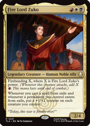 Image of Fire Lord Zuko (TLA-221) - Avatar: The Last Airbender
