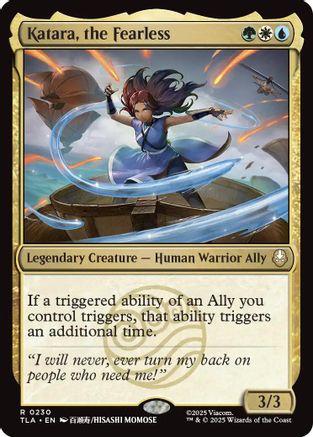Image of Katara, the Fearless (TLA-230) - Avatar: The Last Airbender Foil