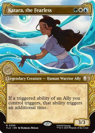 Image of Katara, the Fearless (Showcase) (TLA-350) - Avatar: The Last Airbender Foil